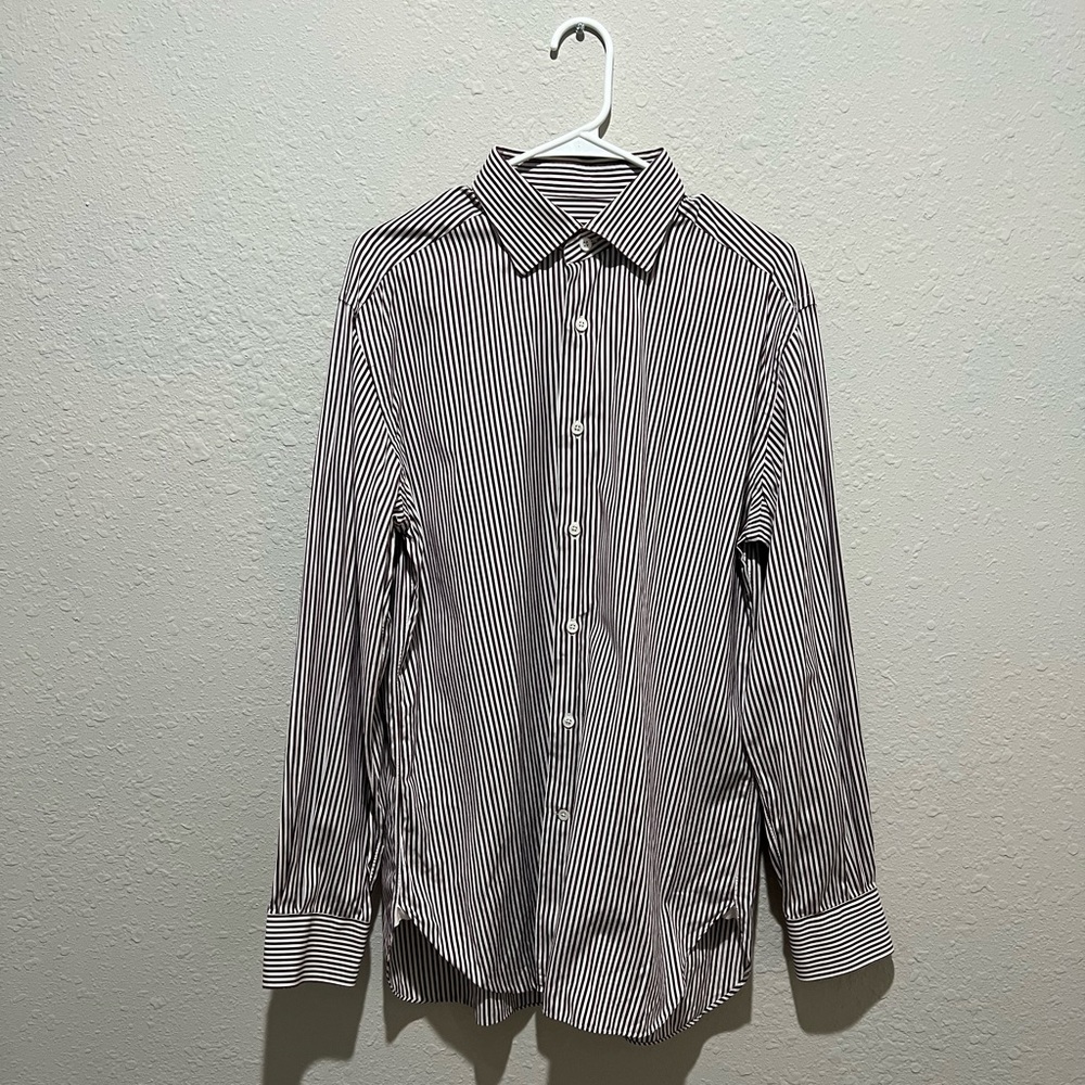 Ermenegildo Zegna Dress Shirt 42/16.5 Striped